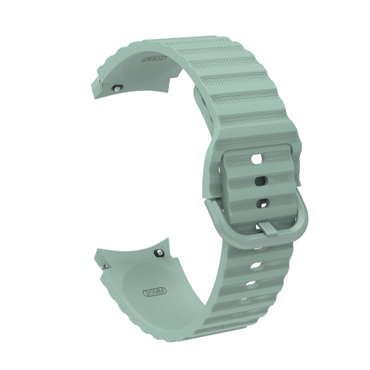 For Samsung Galaxy Watch 5 / 5 Pro Wave Dotted Pure Color Buckle Silicone Watch Band
