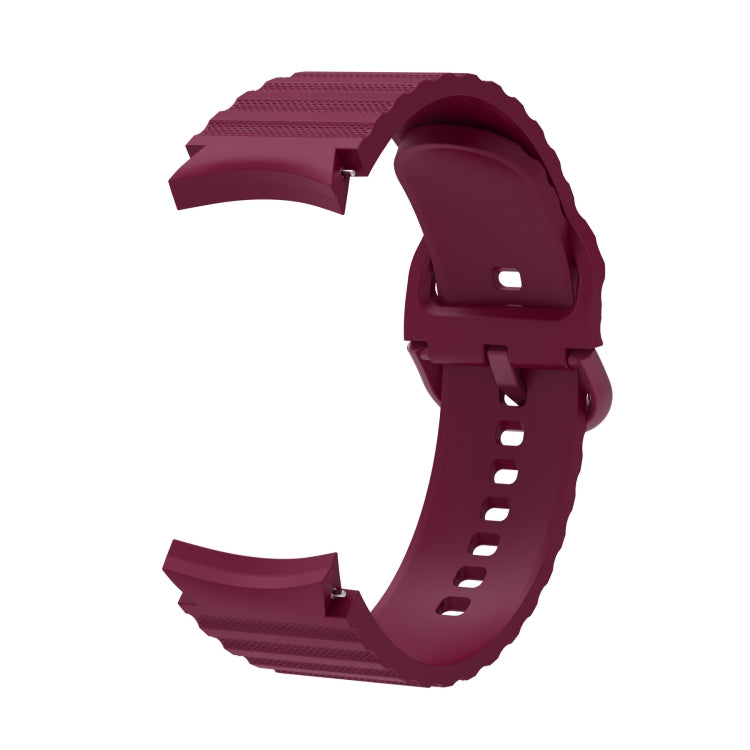 For Samsung Galaxy Watch 5 / 5 Pro Wave Dotted Pure Color Buckle Silicone Watch Band