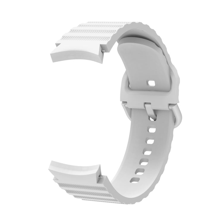 For Samsung Galaxy Watch 4 Wave Dotted Pure Color Buckle Silicone Watch Band