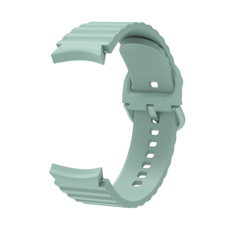 For Samsung Galaxy Watch 4 Wave Dotted Pure Color Buckle Silicone Watch Band