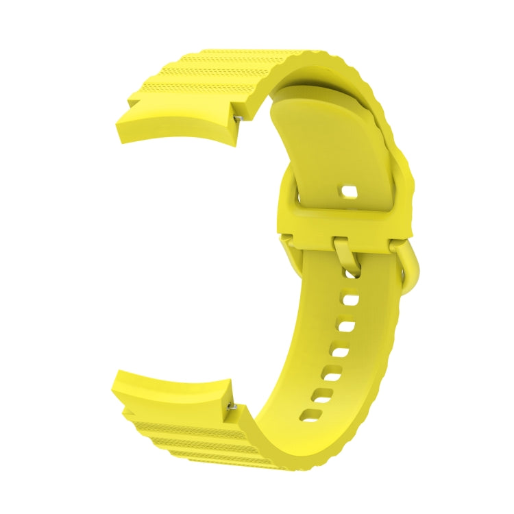 For Samsung Galaxy Watch 4 Wave Dotted Pure Color Buckle Silicone Watch Band