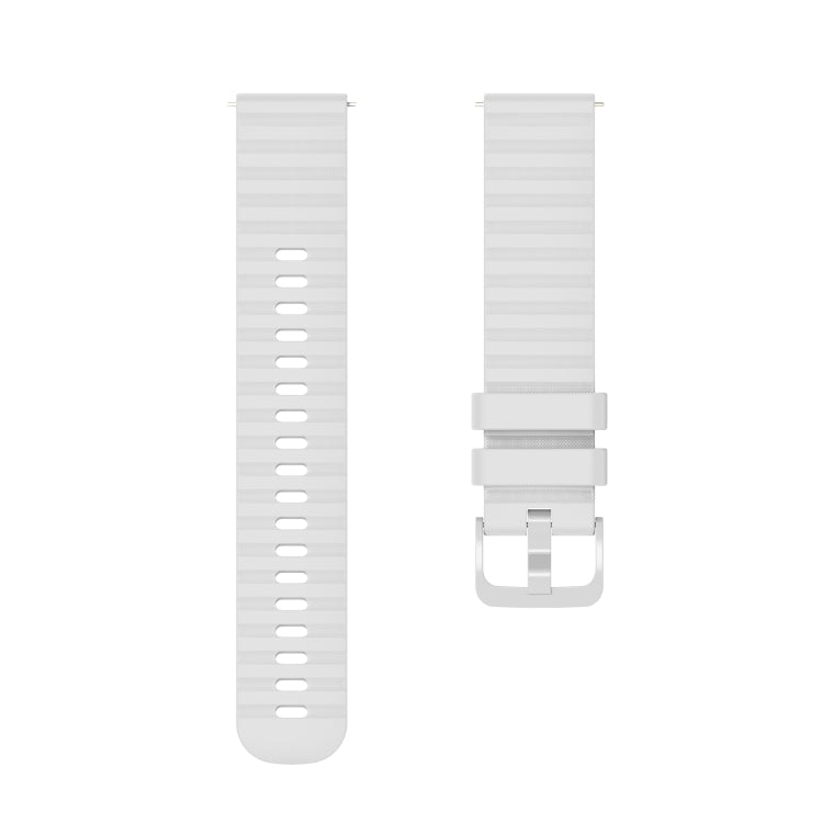 For Garmin Venu 2S 18mm Wavy Dotted Solid-Color Silicone Watch Band