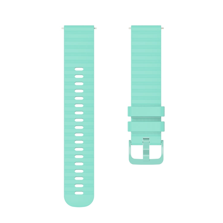 For Garmin Vivomove 3S 18mm Wavy Dotted Solid-Color Silicone Watch Band