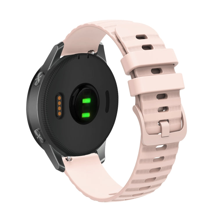 For Amazfit GTR 4 22mm Wavy Dotted Solid-Color Silicone Watch Band