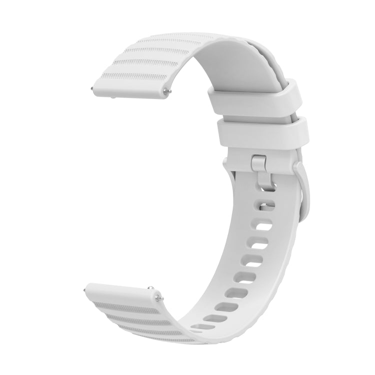 For Amazfit GTR 3 Pro 22mm Wavy Dotted Solid-Color Silicone Watch Band