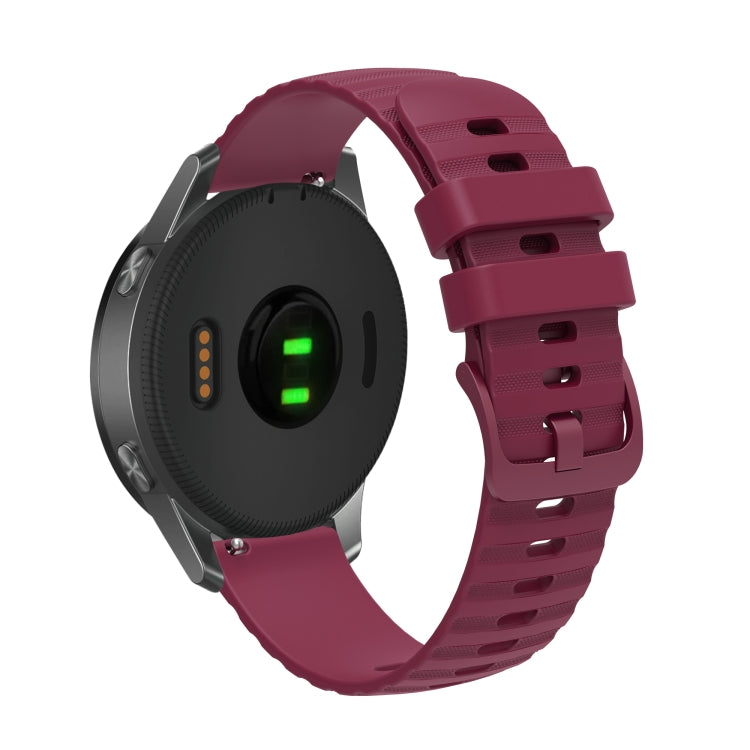 For Amazfit GTR 3 Pro 22mm Wavy Dotted Solid-Color Silicone Watch Band