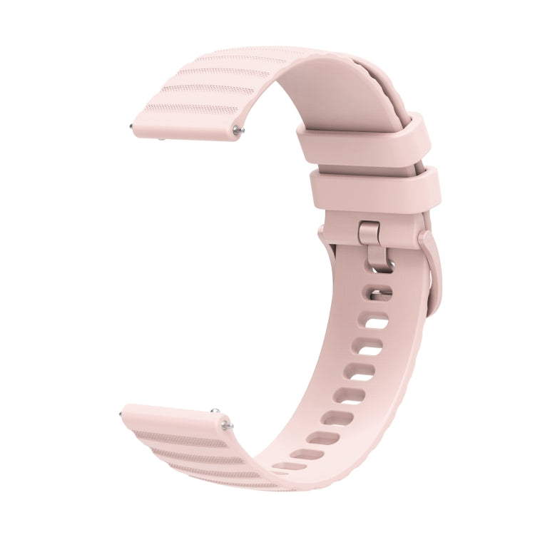 For Amazfit GTR 2 22mm Wavy Dotted Solid-Color Silicone Watch Band