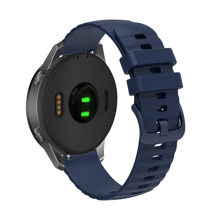 For Amazfit GTR 47mm 22mm Wavy Dotted Solid-Color Silicone Watch Band