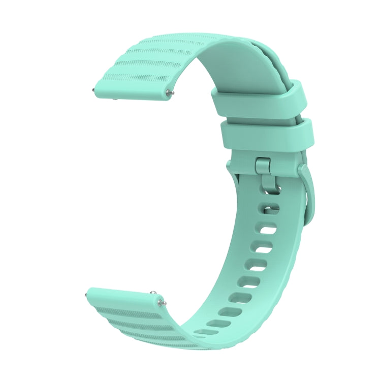 For Amazfit GTR 47mm 22mm Wavy Dotted Solid-Color Silicone Watch Band