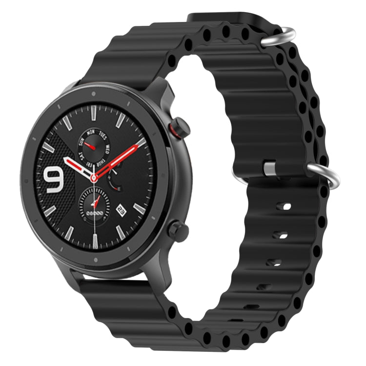 For Amazfit GTR 4 22mm Ocean Style Solid Color Silicone Watch Band