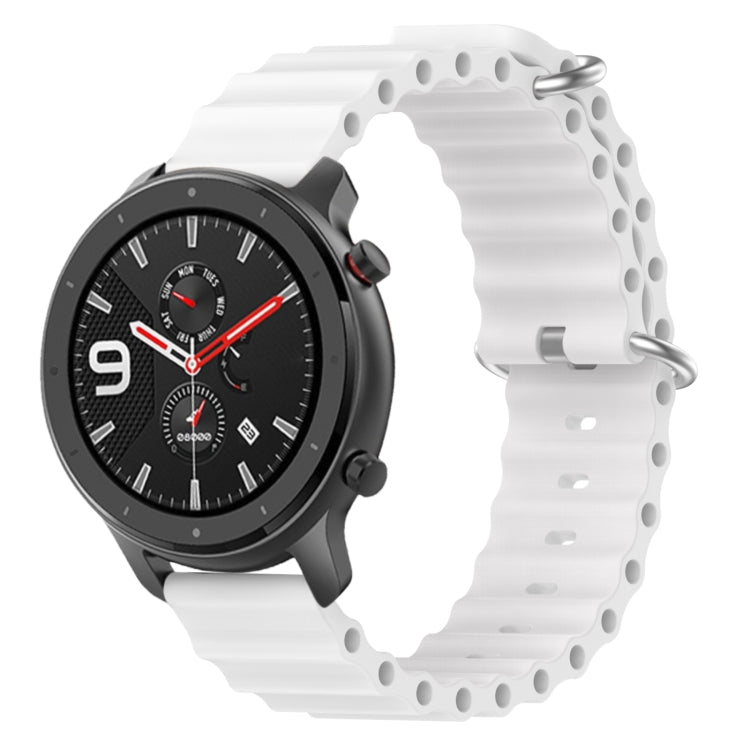 For Amazfit GTR 4 22mm Ocean Style Solid Color Silicone Watch Band
