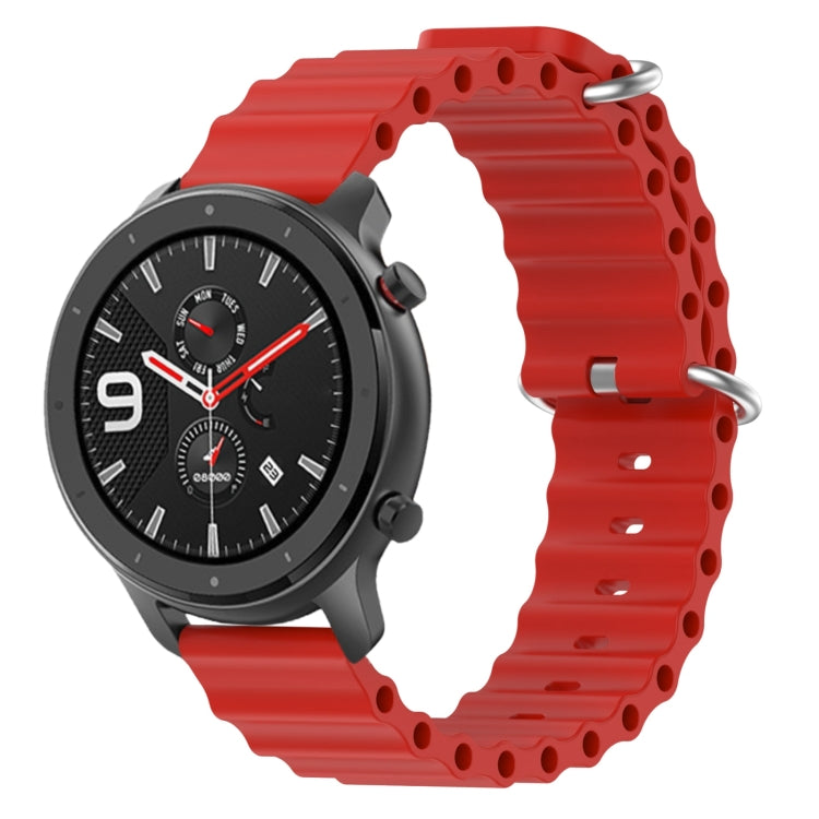 For Amazfit GTR 4 22mm Ocean Style Solid Color Silicone Watch Band