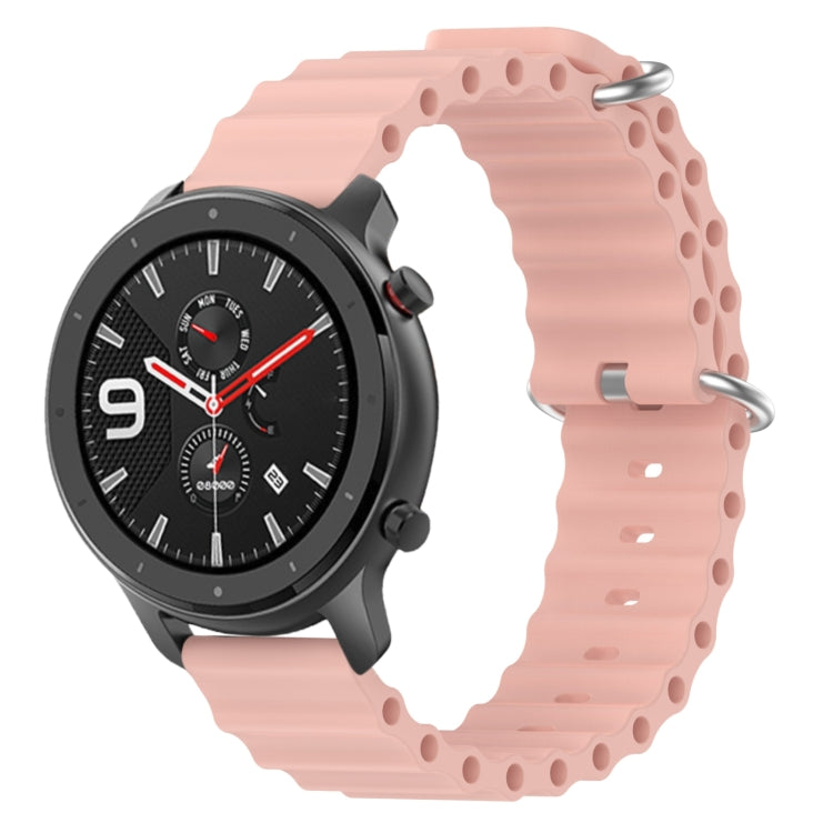 For Amazfit GTR 4 22mm Ocean Style Solid Color Silicone Watch Band