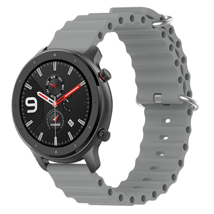 For Amazfit GTR 4 22mm Ocean Style Solid Color Silicone Watch Band