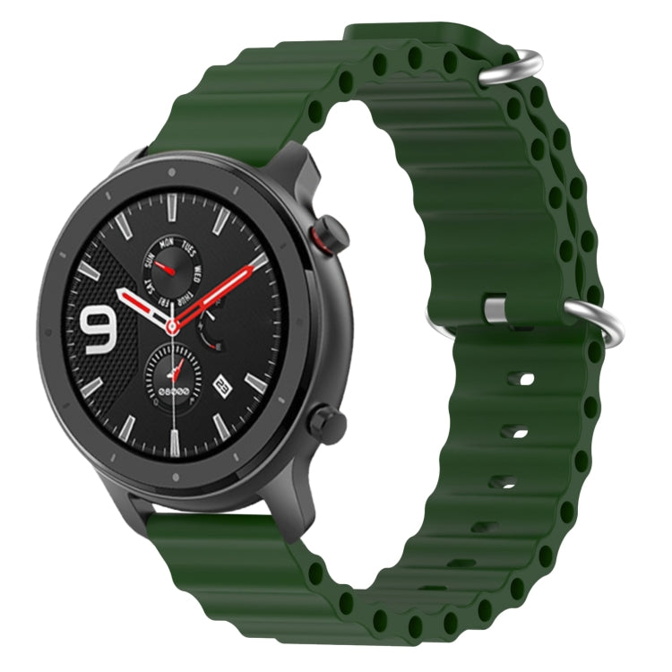 For Amazfit GTR 4 22mm Ocean Style Solid Color Silicone Watch Band