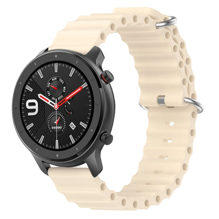 For Amazfit GTR 4 22mm Ocean Style Solid Color Silicone Watch Band