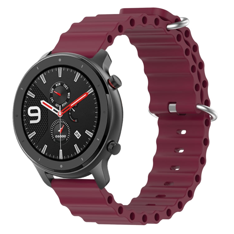 For Amazfit GTR 4 22mm Ocean Style Solid Color Silicone Watch Band