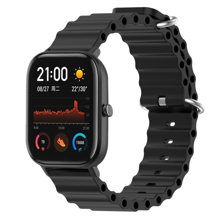 For Amazfit GTS 4 Mini 20mm Ocean Style Solid Color Silicone Watch Band