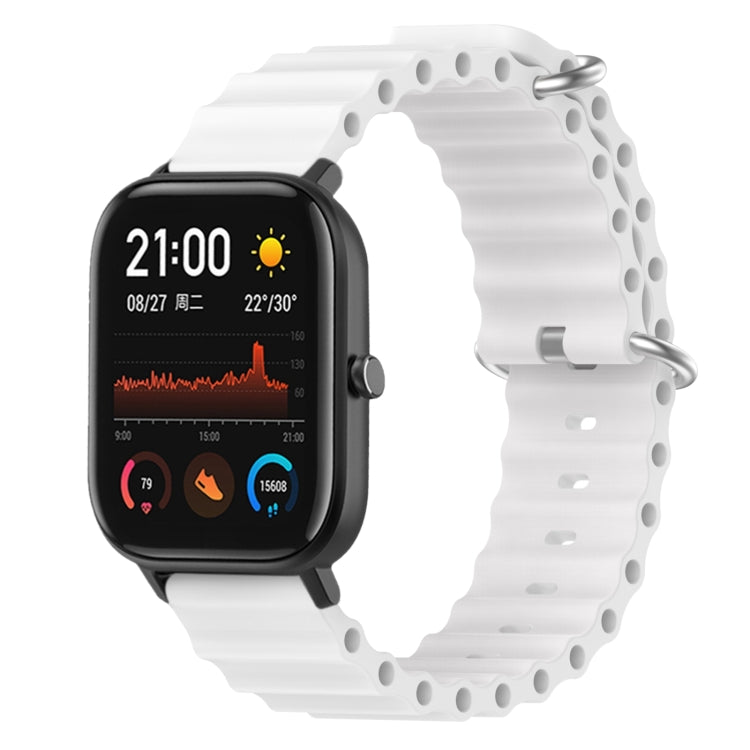 For Amazfit GTS 4 Mini 20mm Ocean Style Solid Color Silicone Watch Band