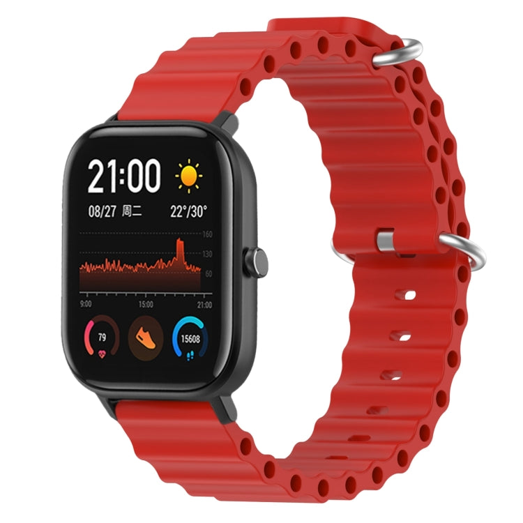 For Amazfit GTS 4 Mini 20mm Ocean Style Solid Color Silicone Watch Band