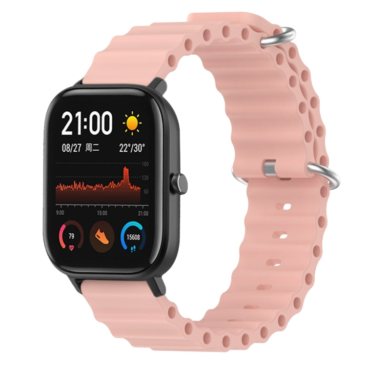 For Amazfit GTS 4 Mini 20mm Ocean Style Solid Color Silicone Watch Band