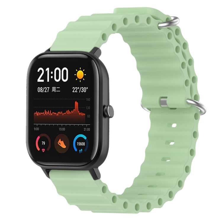 For Amazfit GTS 4 Mini 20mm Ocean Style Solid Color Silicone Watch Band