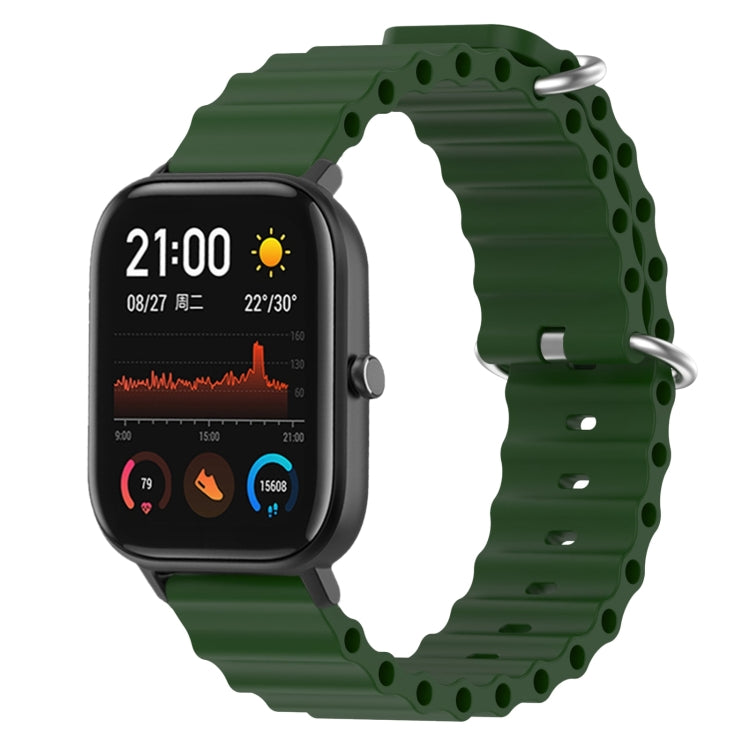For Amazfit GTS 4 Mini 20mm Ocean Style Solid Color Silicone Watch Band