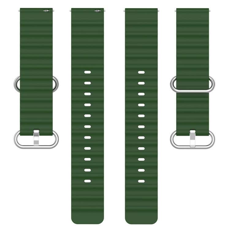 For Amazfit GTS 4 Mini 20mm Ocean Style Solid Color Silicone Watch Band