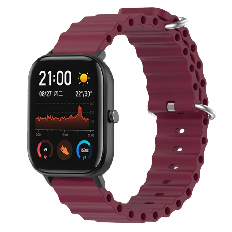 For Amazfit GTS 4 Mini 20mm Ocean Style Solid Color Silicone Watch Band