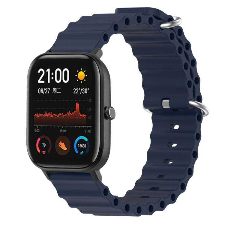 For Amazfit GTS 4 Mini 20mm Ocean Style Solid Color Silicone Watch Band