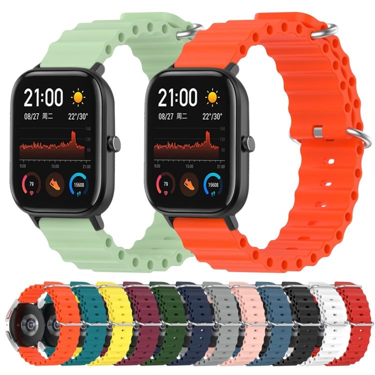 For Amazfit GTS 4 Mini 20mm Ocean Style Solid Color Silicone Watch Band