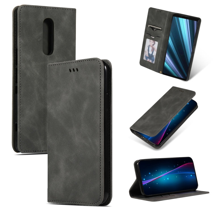 Retro Skin Feel Business Magnetic Horizontal Flip Leather Case for Sony Xperia 1 & Xperia XZ4