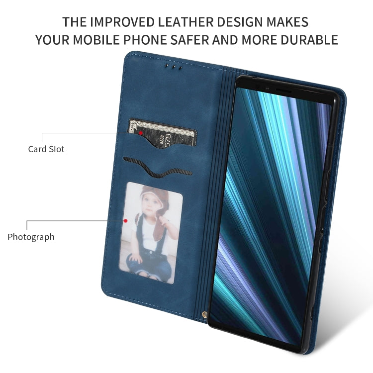 Retro Skin Feel Business Magnetic Horizontal Flip Leather Case for Sony Xperia 1 & Xperia XZ4