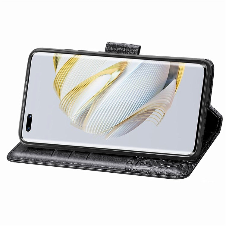 For Huawei Nova 10 Pro Butterfly Love Flower Embossed Leather Phone Case