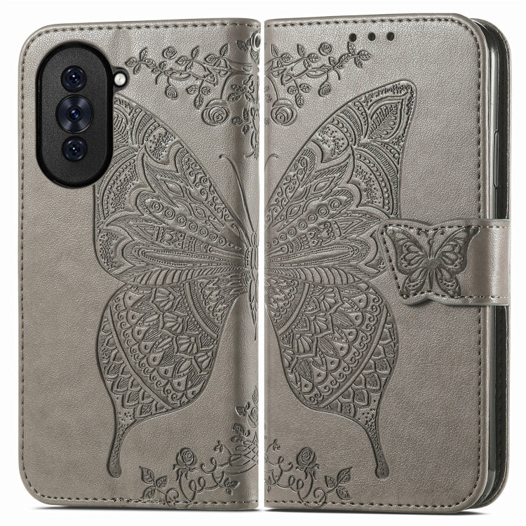 For Huawei Nova 10 Pro Butterfly Love Flower Embossed Leather Phone Case