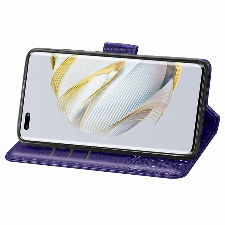 For Huawei Nova 10 Pro Butterfly Love Flower Embossed Leather Phone Case