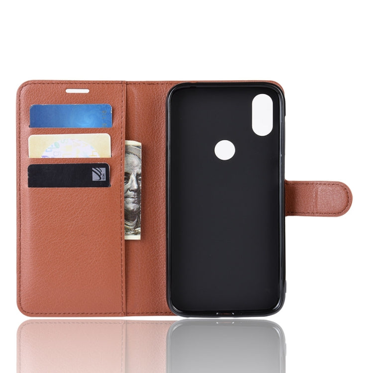 Litchi Skin PU Leather Wallet Stand Mobile Casing for Oukitel C13 Pro