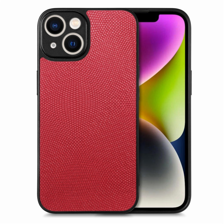 For iPhone 14 Flow Color Back Cover Leather Phone Case