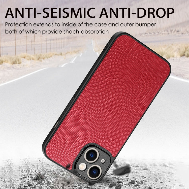 For iPhone 14 Flow Color Back Cover Leather Phone Case
