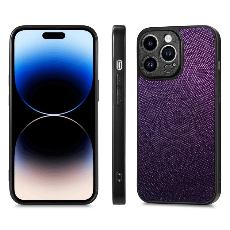 For iPhone 14 Pro Flow Color Back Cover Leather Phone Case