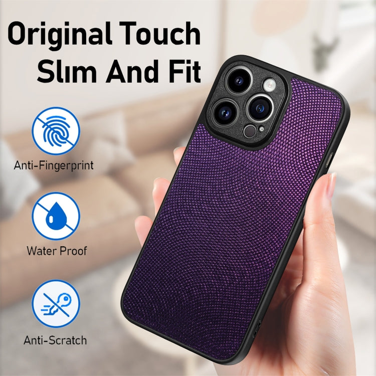 For iPhone 14 Pro Flow Color Back Cover Leather Phone Case