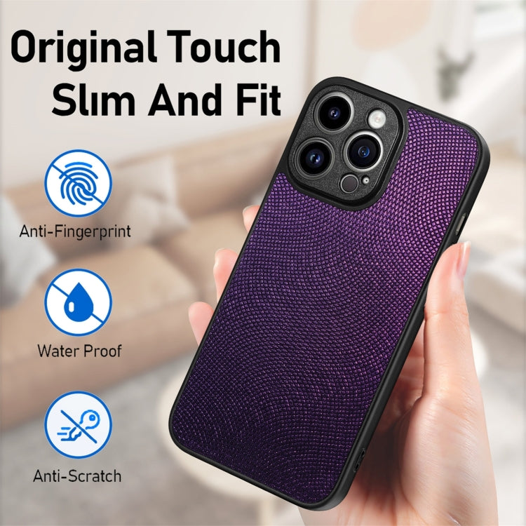 For iPhone 14 Pro Max Flow Color Back Cover Leather Phone Case