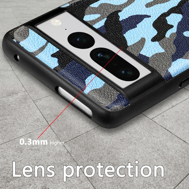 For Google Pixel 7 Pro Camouflage Leather Phone Case