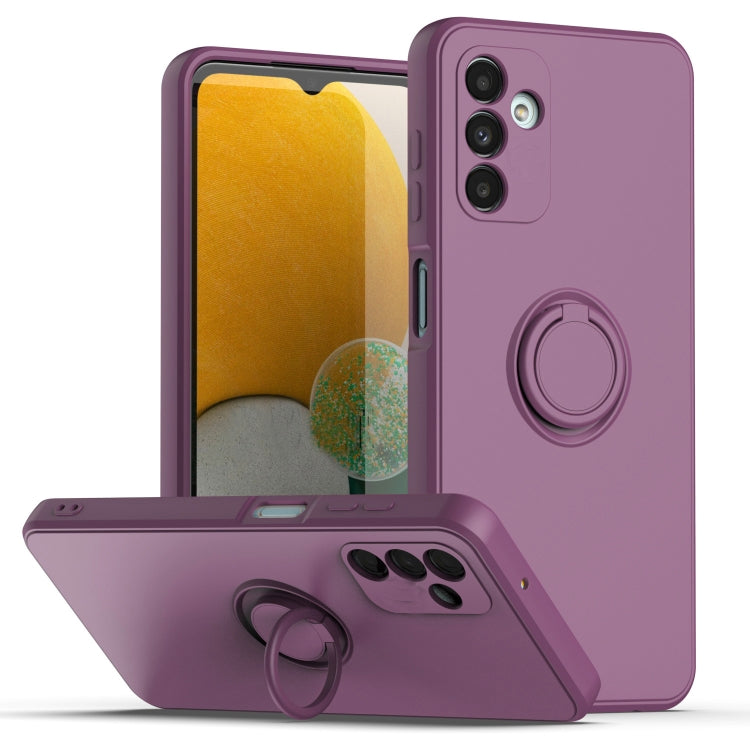 Ring Kickstand Silicone Phone Case For Samsung Galaxy A14 5G