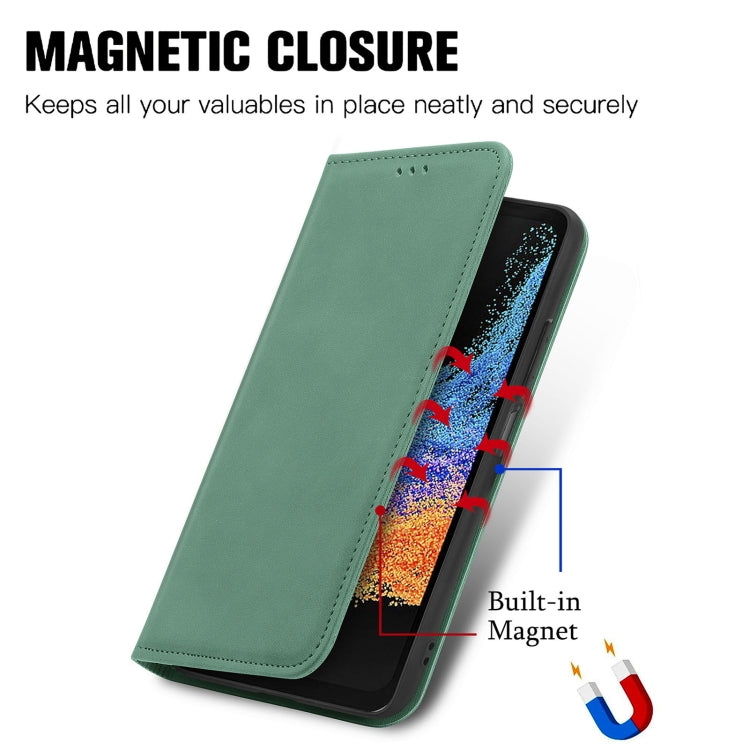 For Samsung Galaxy Xcover6 Pro Retro Skin Feel Magnetic Leather Phone Case