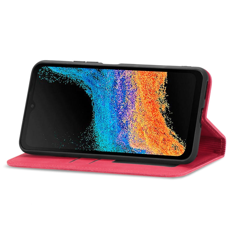 For Samsung Galaxy Xcover6 Pro Retro Skin Feel Magnetic Leather Phone Case