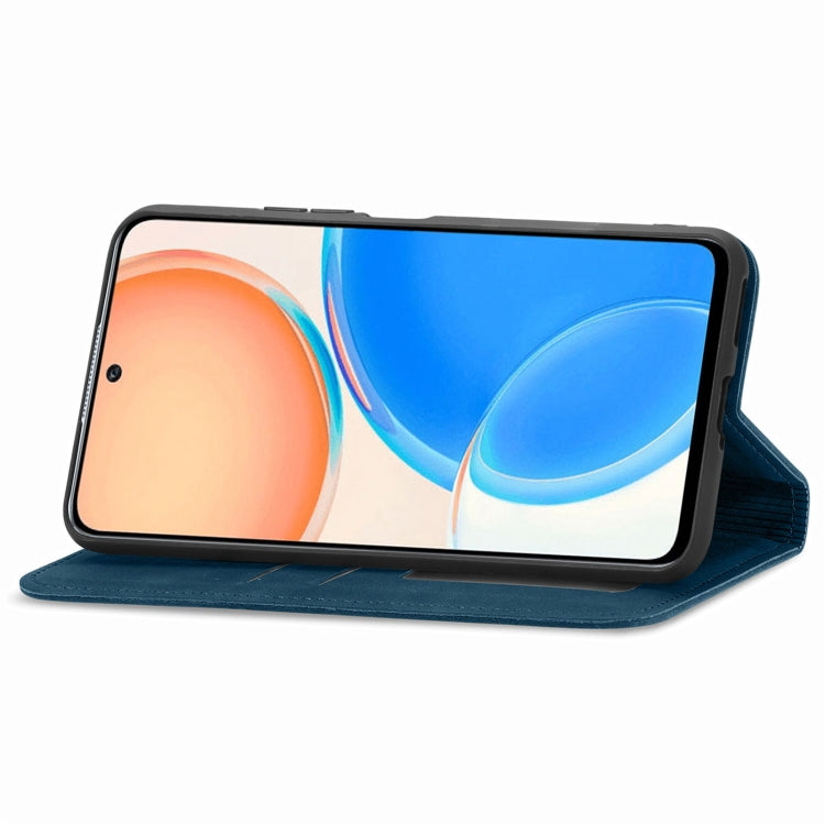 For Honor X8 Retro Skin Feel Magnetic Leather Phone Case