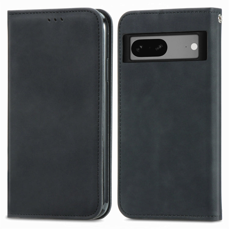 For Google Pixel 7 Retro Skin Feel Magnetic Leather Phone Case