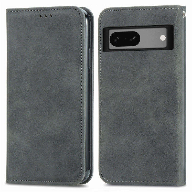 For Google Pixel 7 Retro Skin Feel Magnetic Leather Phone Case