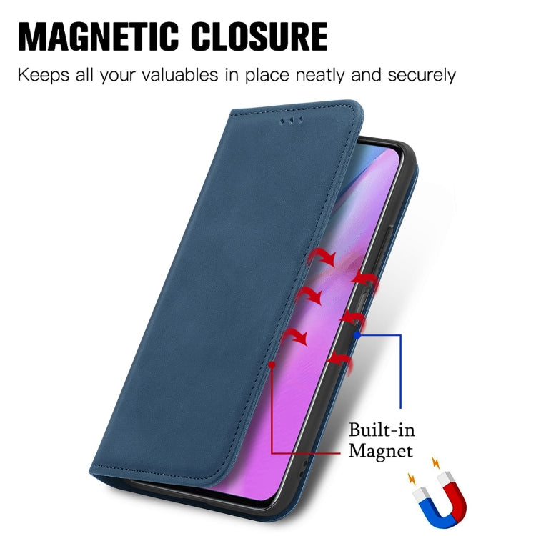 For Infinix Note 11 Retro Skin Feel Magnetic Leather Phone Case